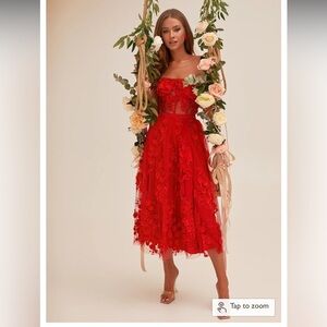 Alamour red Dakota dress L